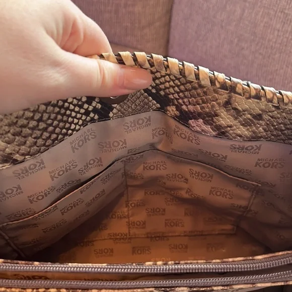 Michael Kors Snakeskin Purse - Picture 8 of 10